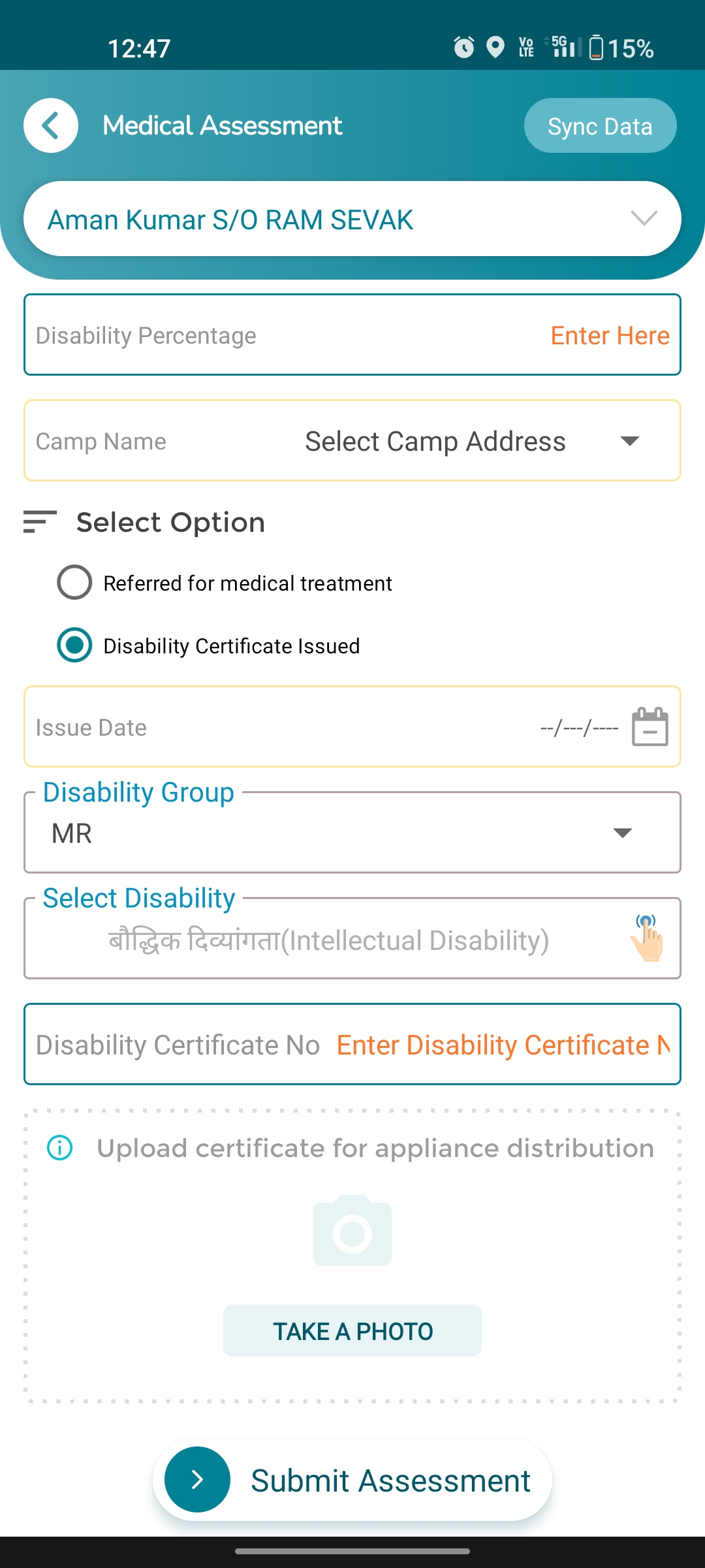 Medical Assessment